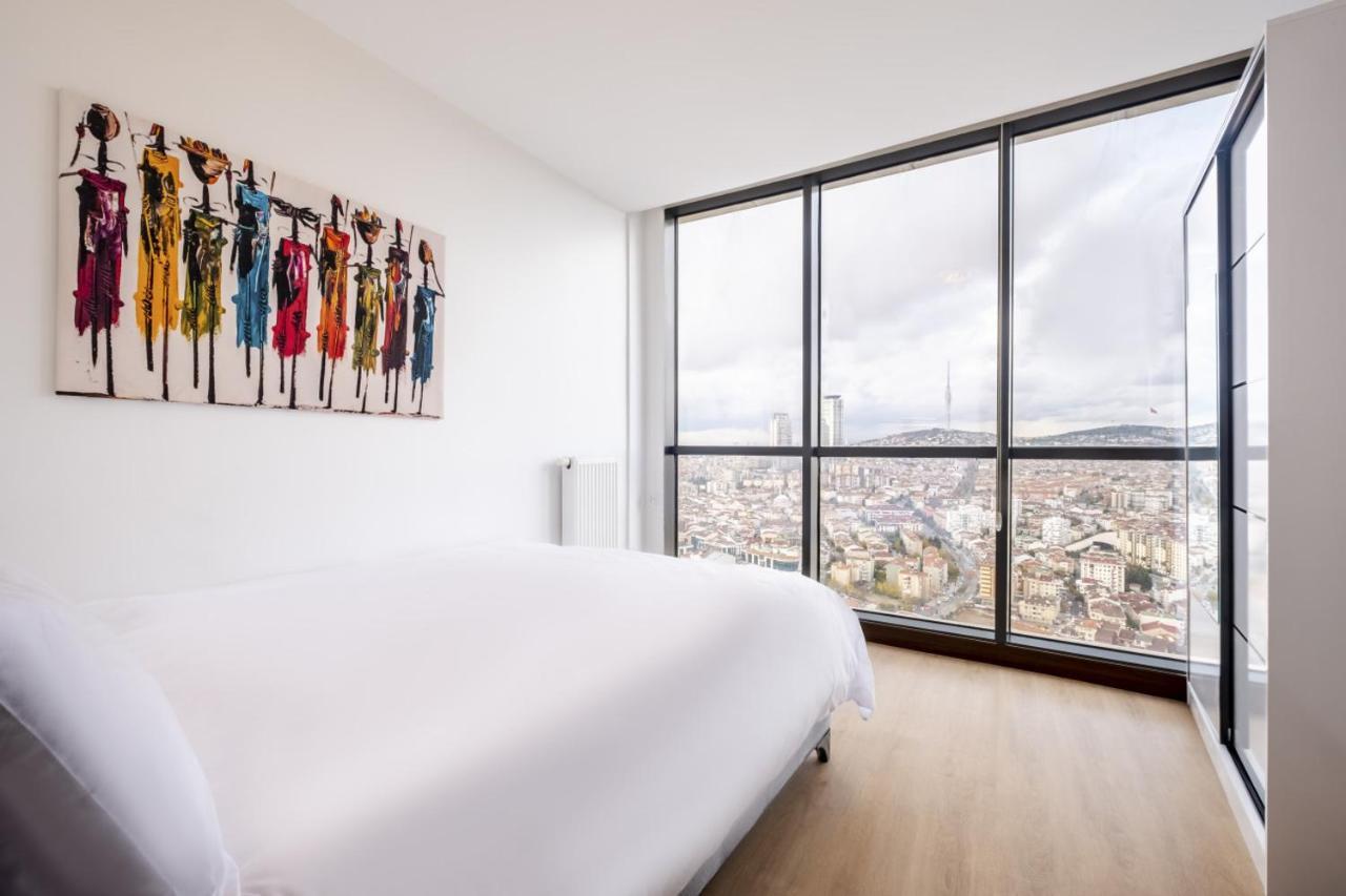 Charming Flat With City View In Atasehir Istambul Exterior foto