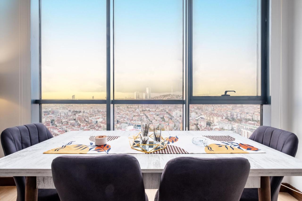 Charming Flat With City View In Atasehir Istambul Exterior foto
