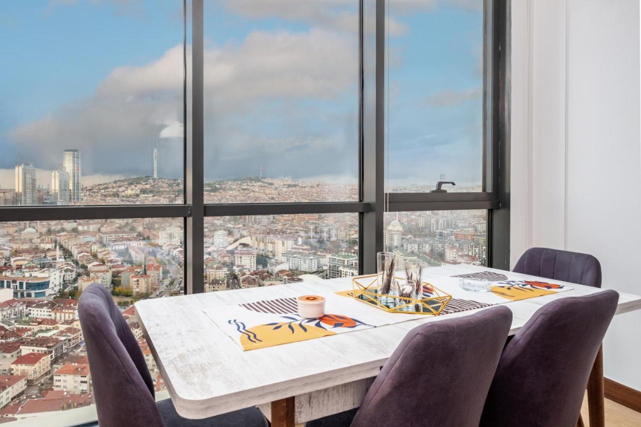 Charming Flat With City View In Atasehir Istambul Exterior foto
