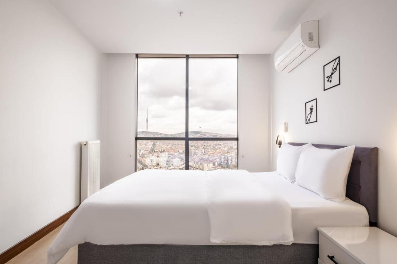 Charming Flat With City View In Atasehir Istambul Exterior foto